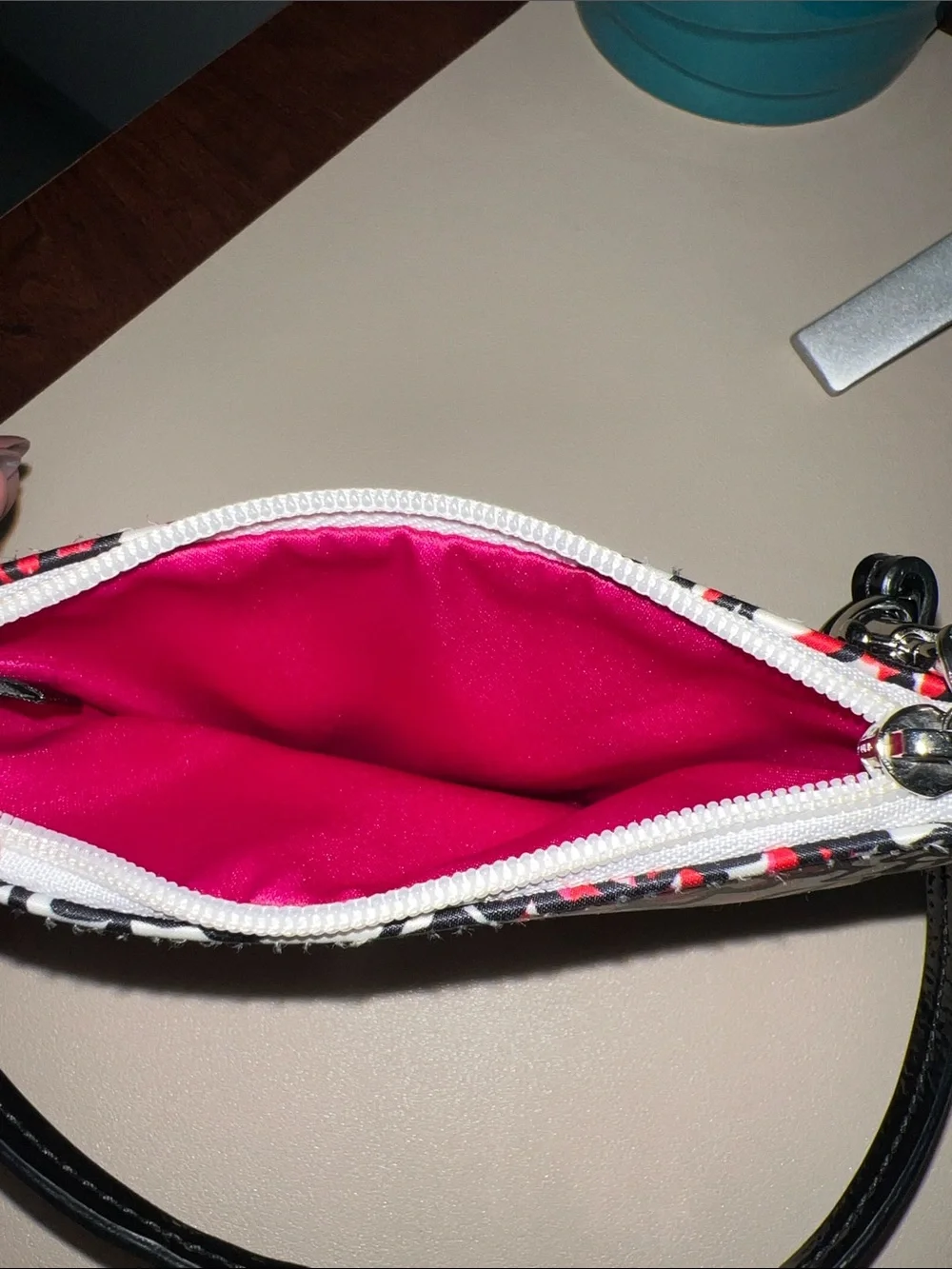 Coach Floral Poppy Wristlet